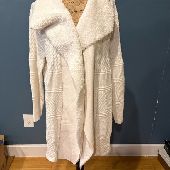 Cato Sweaters - Cato Cardigan Sweater Womens Plus Size 22 Ivory Long Open Front Shawl